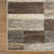 5' Beige Slate Gray And Brown Patchwork Square Rug