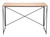 Light Natural Wood and Black Table Desk