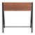 33" Brown And Black Writing Desk