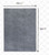 10' x 14' Gray Non Slip Rug Pad