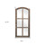 44" Brown Arch Wood Framed Accent Mirror