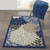 3’ x 4’ Blue Large Floral Indoor Outdoor Area Rug - 4512822808895