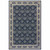 4’x6’ Navy and Gray Floral Ditsy Area Rug