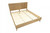 Natural Wood King Bed Frame