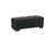 50" Black and Brown Microfiber Tufted Storage Ottoman