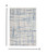 4' X 6' Ivory And Blue Geometric Distressed Area Rug