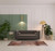 8' Rust And Gray Damask Distressed Runner Rug
