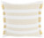 Yellow and White Soft Stripes Throw Pillow
