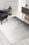 3' X 5' Black And Gray Striped Area Rug
