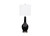 Set of 2 Black Modern Glass Table Lamps