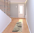 2' X 6' Ivory And Grey Abstract Power Loom Non Skid Runner Rug