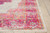 4' X 6' Ivory And Fuchsia Oriental Distressed Area Rug