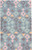 5' X 8' Gray Blue And Green Wool Geometric Tufted Handmade Area Rug