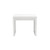 23.63" X 23.63" X 20.08" High Gloss White Lacquered MDF Square Side Table