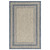 5' X 8'  Grey Or  Denim Bordered Uv Treated Area Rug