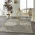 4' X 6' Gray And Ivory Indoor Outdoor Area Rug