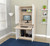 White And Natural Finish Wood Computer Hutch Desk