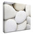 "White Pebbles" Wrapped Canvas Print Wall Art
