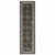 2' X 8' Blue Red Beige Yellow Grey Rust And Gold Oriental Power Loom Stain Resistant Runner Rug With Fringe