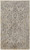 5' X 8' Gray And Ivory Floral Power Loom Distressed Area Rug