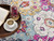 4' X 6' Blue and Ivory Floral Area Rug