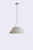 19" X 19" X 40.5" White Aluminum Pendant Lamp