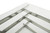 15" Glass And Stainless Steel Square Coffee Table