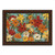Bright Expressive Garden 16 Brown Picture Frame Print Wall Art