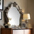 47" Crowned Top Wood Framed Mounted Dresser Mirror