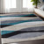 5' x 7' Gray Black and Blue Shag Hand Tufted Area Rug