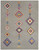 7’ x 10’ Gray and Multicolor Geometric Area Rug