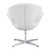 White Scoop Swivel Chair