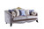 38" X 95" X 44" Cream Fabric Upholstery Sofa w7 Pillows