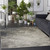 5' X 7' Gray And Ivory Abstract Area Rug