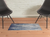 2' X 3' Ivory Blue And Black Abstract Power Loom Distressed Area Rug