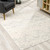 2’ x 10’ Ivory Distressed Ikat Pattern Runner Rug