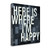 Here Is Where 1 Wrapped Canvas Print Living Room Wall Art