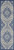 2’ x 8’ Ivory and Blue Medallion Runner Rug