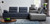 Blue and Gray Ultimate Lounger Modular Sectional Sofa