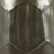 36" Silver Iron Free Form Distressed Coffee Table
