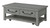 50" Dove Grey Solid Wood Distressed Coffee Table With Storage
