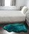 Homeroots Home Decor Steel Blue New Zealand Natural Sheepskin Rug, 2 X 3 Inch