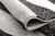 2' X 4' Gray Abstract Dhurrie Area Rug Polypropylene