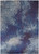 9' X 12' Blue Purple And Ivory Abstract Power Loom Stain Resistant Area Rug