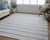 2' X 3' Gray And Ivory Striped Dhurrie Hand Woven Stain Resistant Area Rug - 606114144885