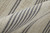 2' X 3' Gray And Ivory Striped Dhurrie Hand Woven Stain Resistant Area Rug - 606114144885