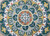 4’ Round Teal Floral Mandala Area Rug - 808230063549