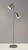 Brushed Steel Two Light Floor Lamp With Adjustable Shades