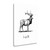 E Is For Elk 1 Wrapped Canvas Print Living Room Wall Art