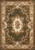10'x13' Green Ivory Machine Woven Hand Carved Floral Medallion Indoor Area Rug